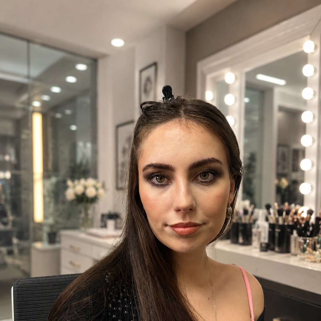 Going-out glam, smoky eye